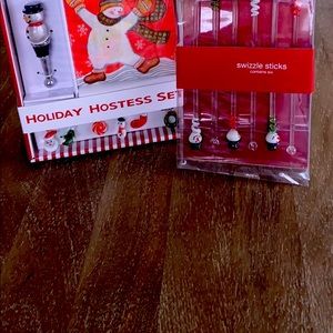 NIB Snowman themed Holiday Bar set